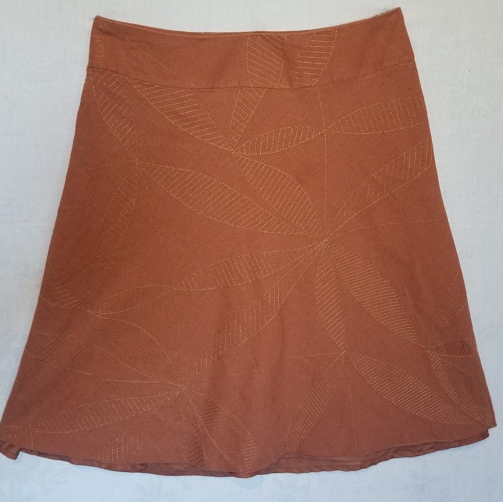Women's Knee Length Embroidered Skirt